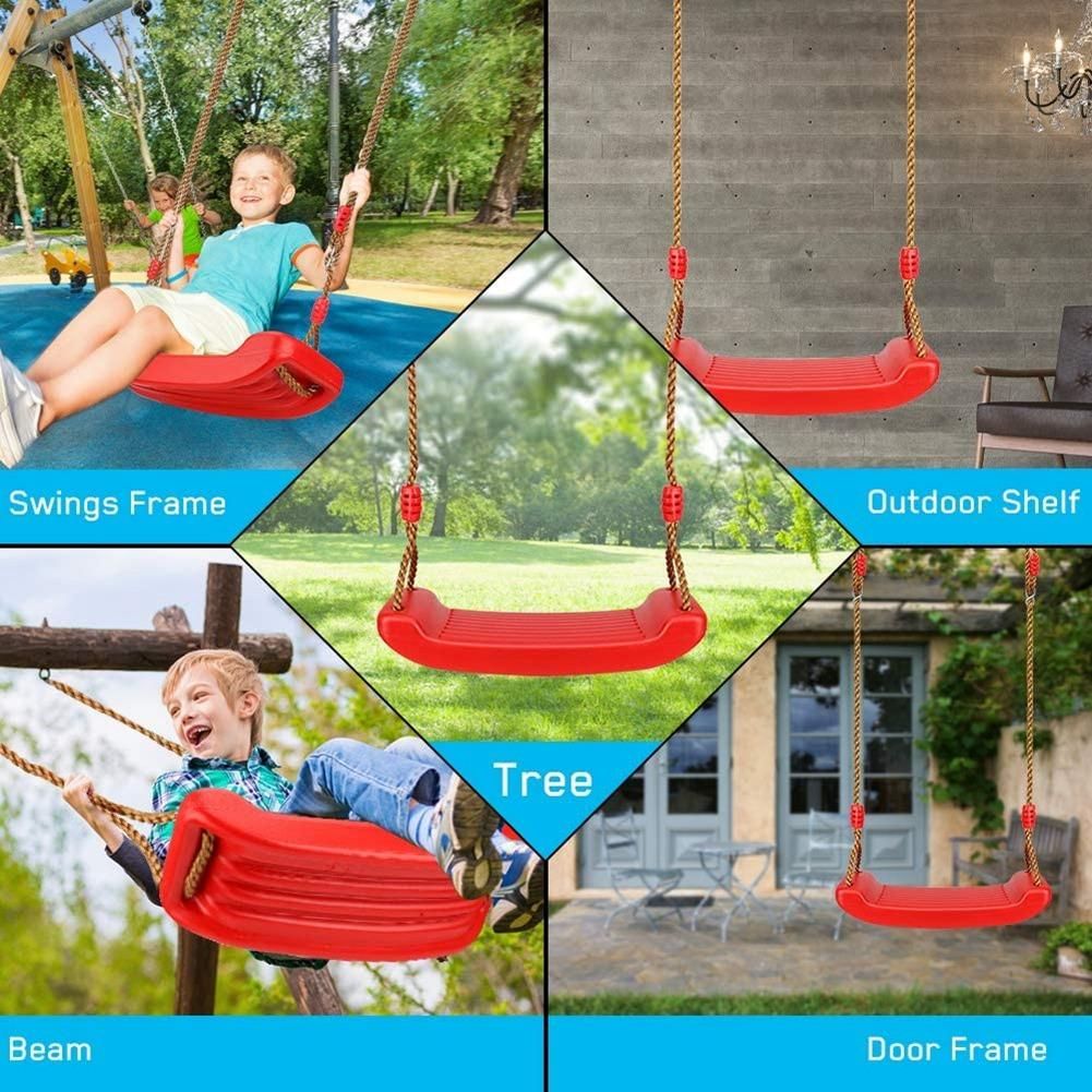 Swing Seat Set Kids Swing Seat Swing with Adjustable Rope