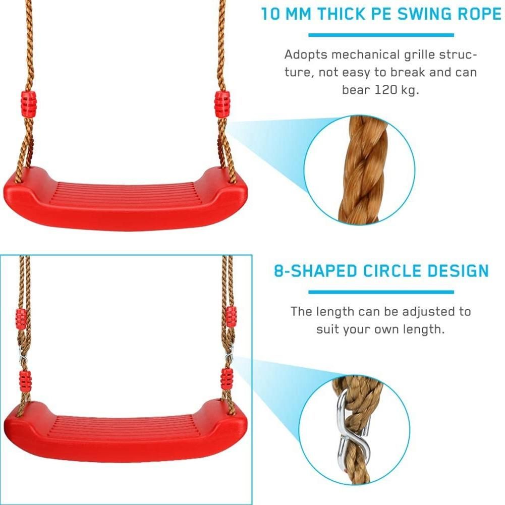 Swing Seat Set Kids Swing Seat Swing with Adjustable Rope