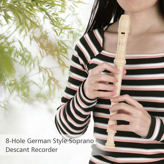 QI MEI 8-Hole German Style Soprano Descant Recorder Flute