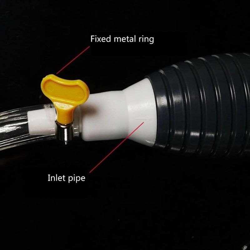 Oil Transfer Petrol Liquid Syphon Saver Gas Manual Pumps Large-bore Ball High-flow