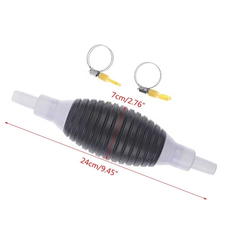 Oil Transfer Petrol Liquid Syphon Saver Gas Manual Pumps Large-bore Ball High-flow