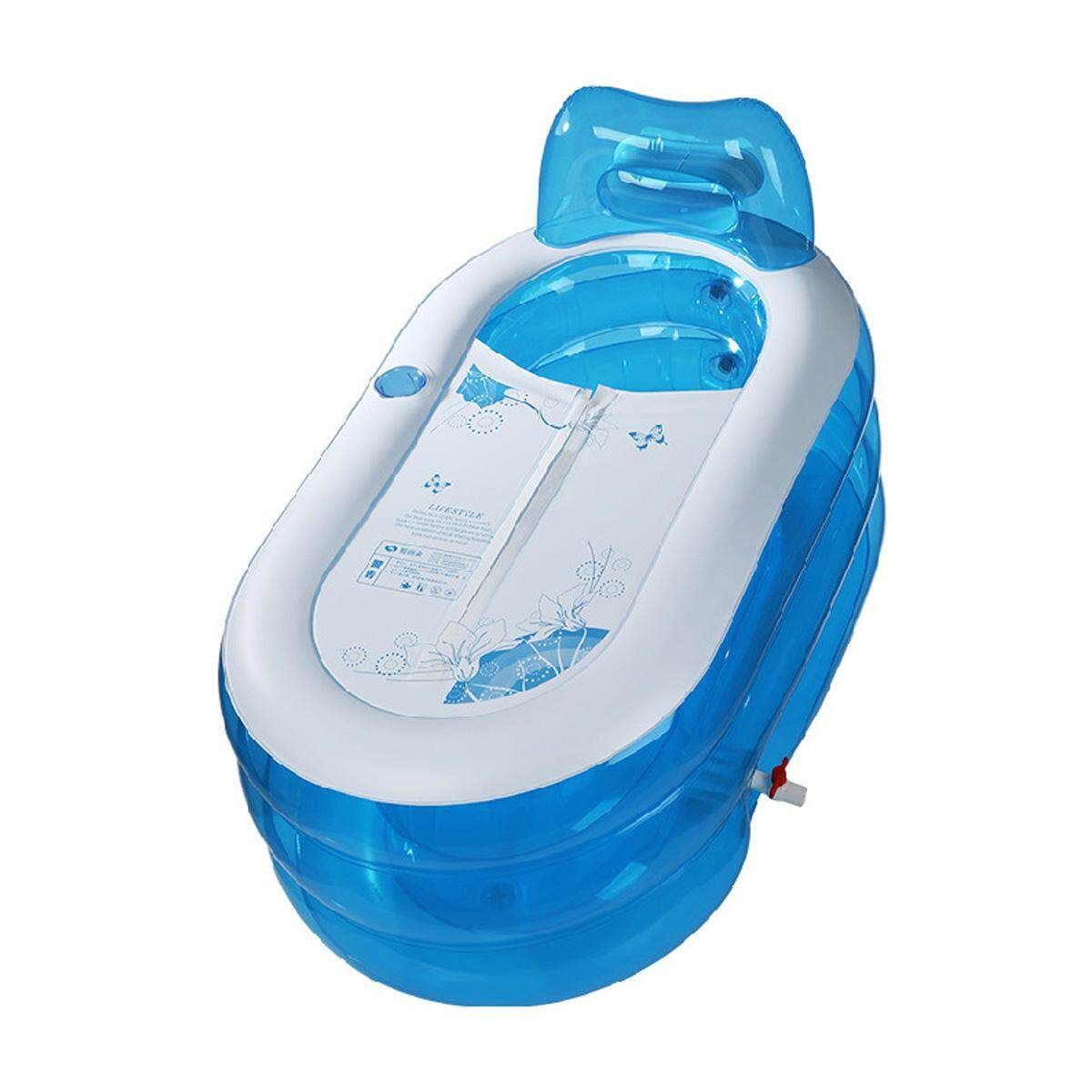 150cm Blowup Adult Inflatable Large PVC Bath Tub Home Indoor Spa Foldable