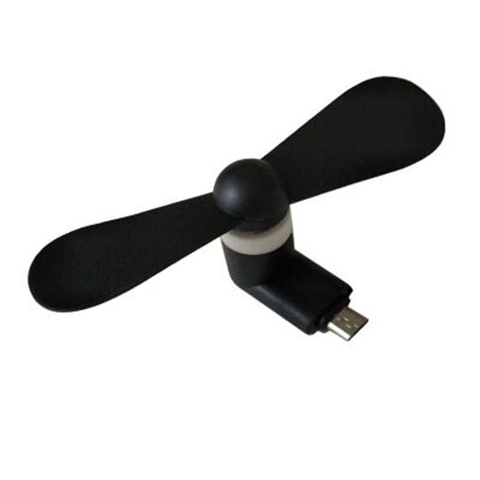 Travel Mini Fan USB CellPhone Portable Mute Cooling Cooler For Android Cell Mobile Phone Cool Micro 5V 1W Fans Low Voice 2pcs(Random Sending)