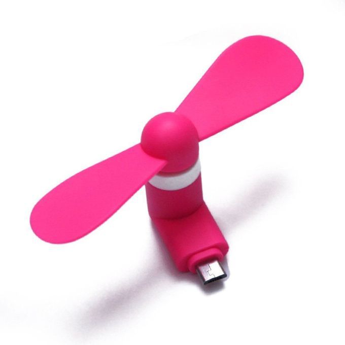 Travel Mini Fan USB CellPhone Portable Mute Cooling Cooler For Android Cell Mobile Phone Cool Micro 5V 1W Fans Low Voice 2pcs(Random Sending)