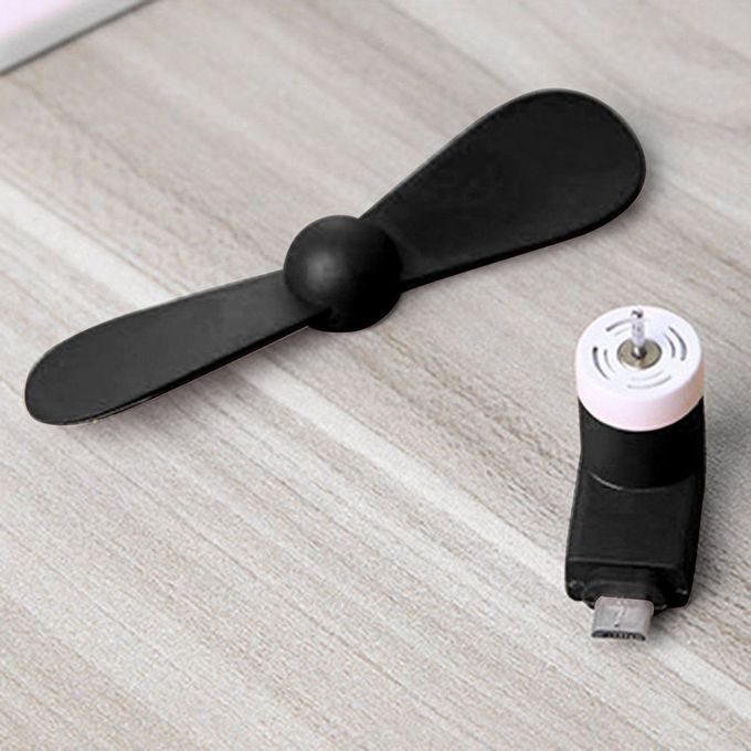Travel Mini Fan USB CellPhone Portable Mute Cooling Cooler For Android Cell Mobile Phone Cool Micro 5V 1W Fans Low Voice 2pcs(Random Sending)