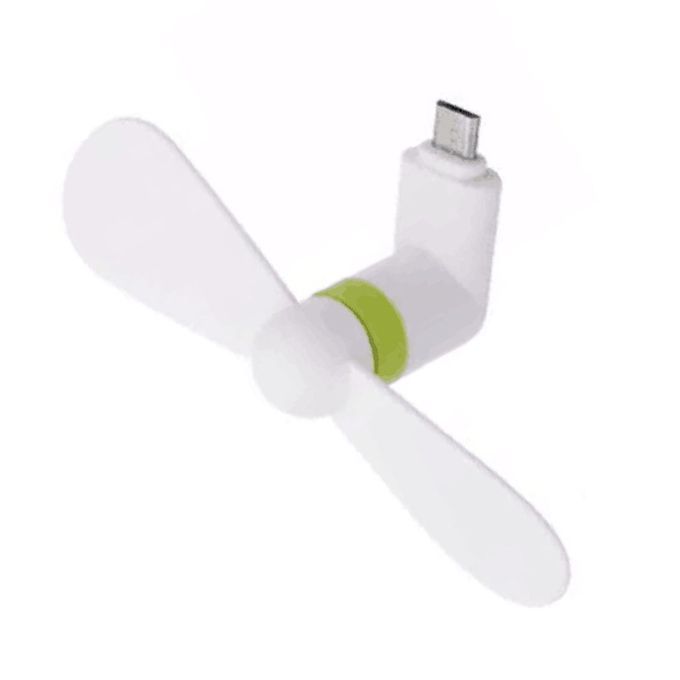 Travel Mini Fan USB CellPhone Portable Mute Cooling Cooler For Android Cell Mobile Phone Cool Micro 5V 1W Fans Low Voice 2pcs(Random Sending)