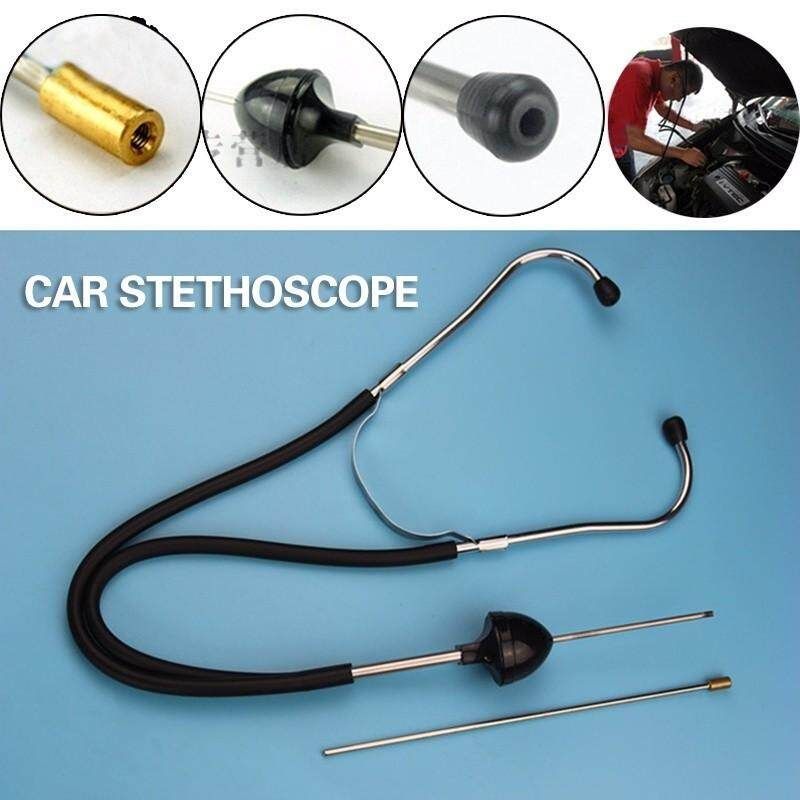 （Rubber & Plastic & Stainless Steel）Car Diagnostic Tool Car Engine Block Engine Stethoscope Automotive Detector Auto Mechanical Tester