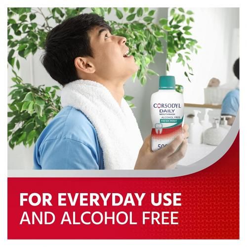 Daily Mouthwash Fresh Mint 500ml X 6 Pieces