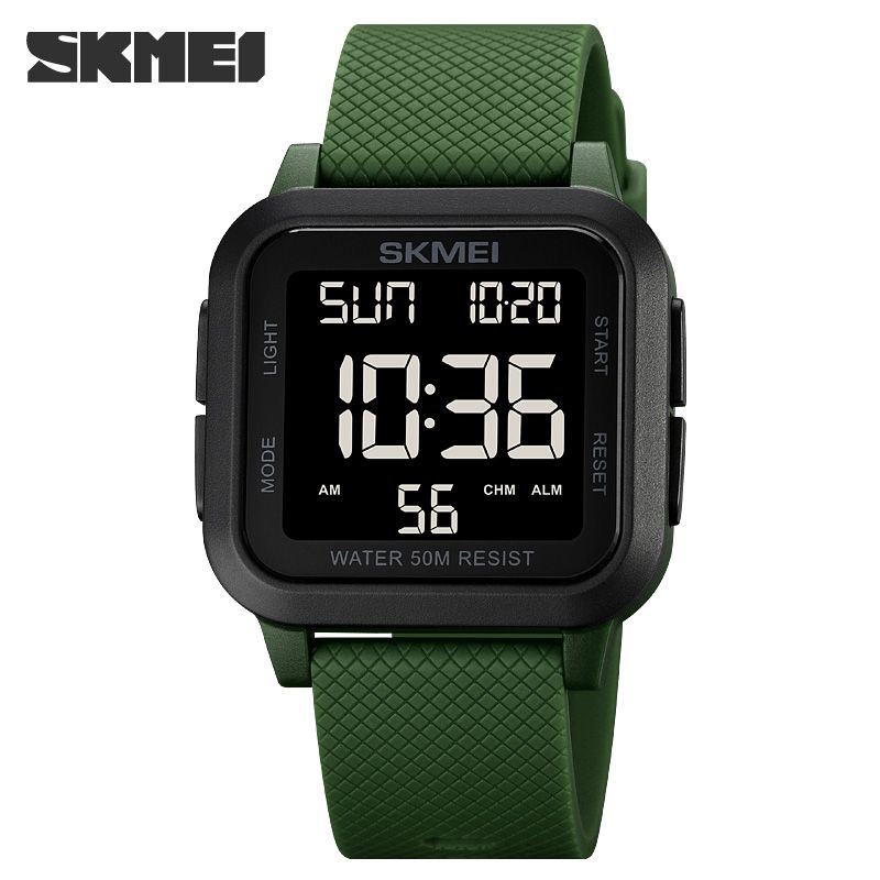 Men Watches Stopwatch Countdown LED Light 5Bar Waterproof Wristwatches Date Clock
