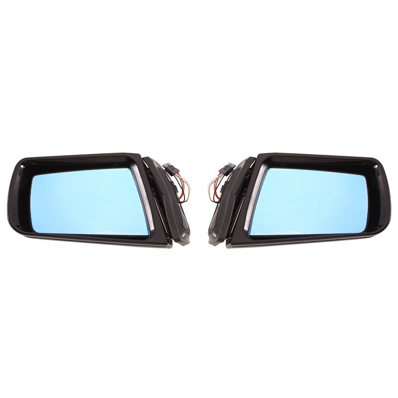Car Front Left Side Power Mirror Black for Mercedes Benz