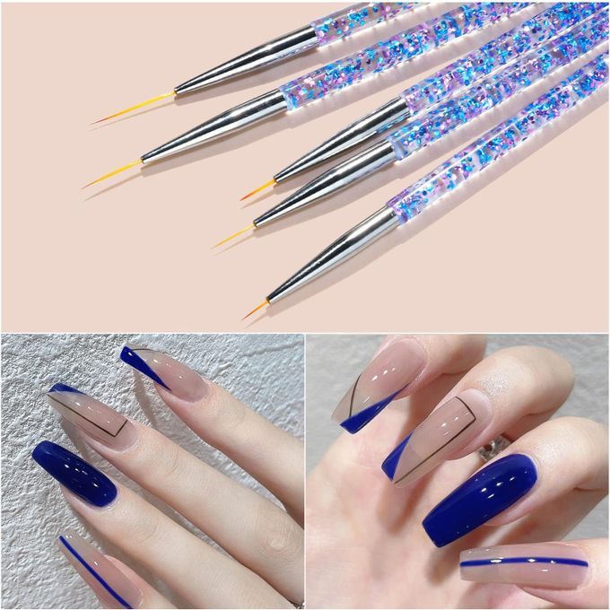 Acrylic Nail Painting Nail Brushes Kit Poly Extension  Brush 15Pcs