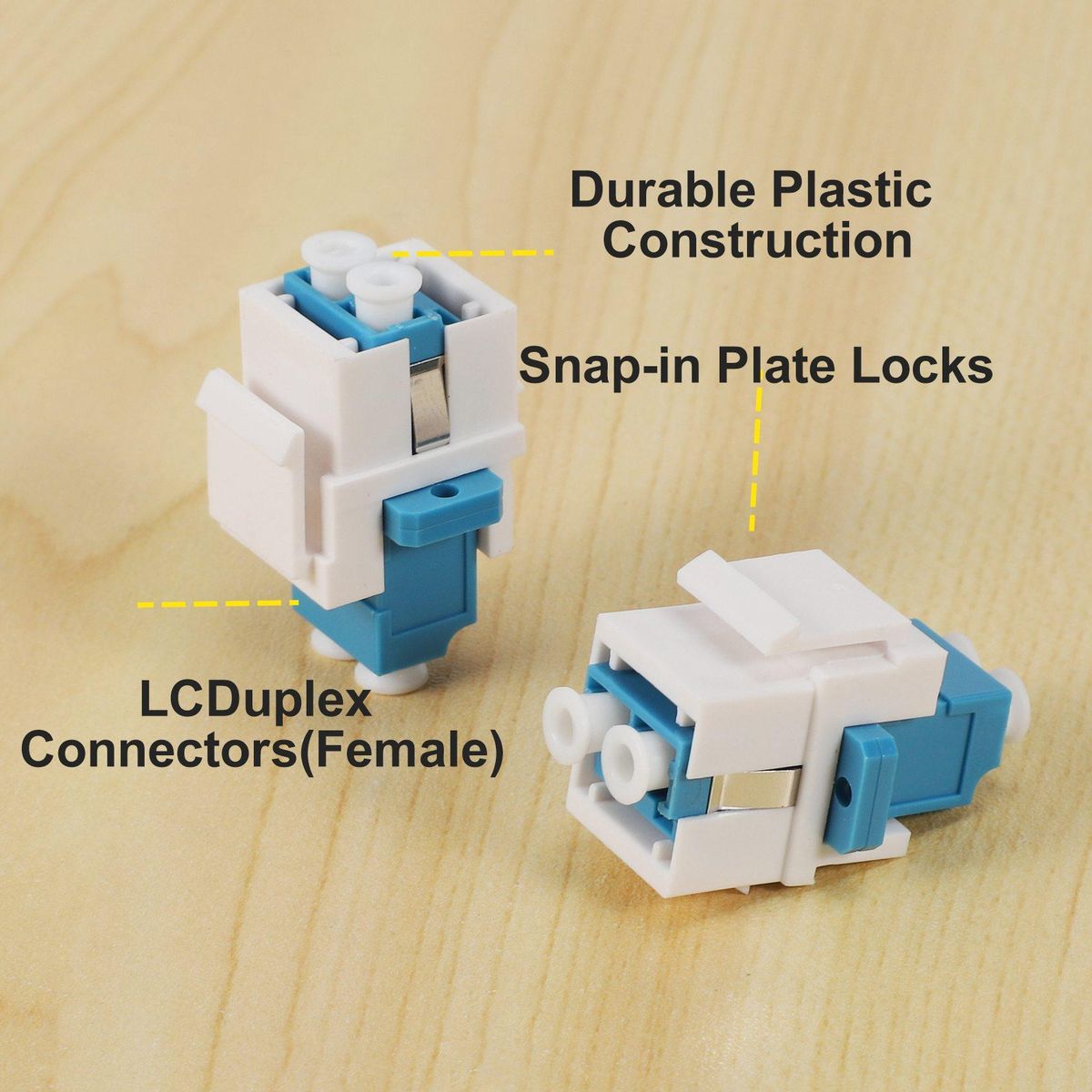 LC Fiber Optic Adapter LC to LC Duplex Multimode 10GB F/F