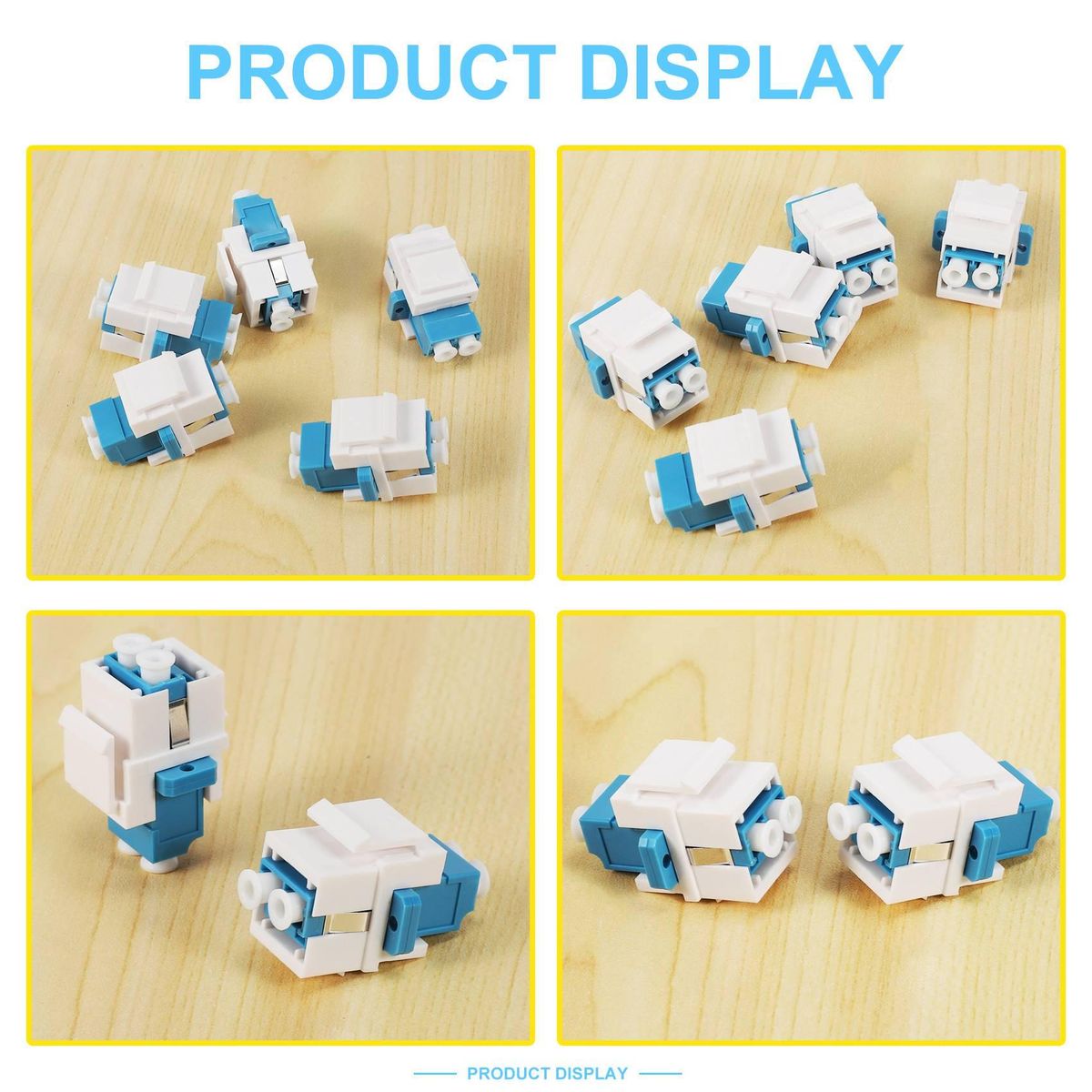 LC Fiber Optic Adapter LC to LC Duplex Multimode 10GB F/F