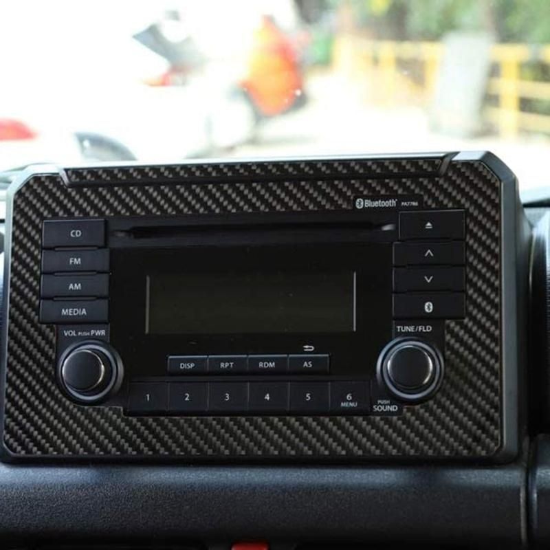 Car CD Screen Panel Decorative Cover Sticker Trim Carbon