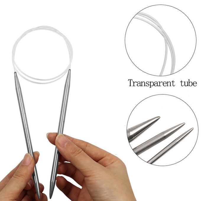 3pcs Circular Needles 80cm 31 Long Sweater Making Craft Tools