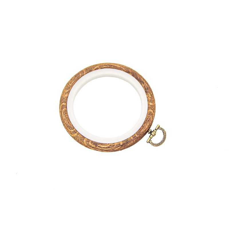 Sewing Tool Round Bamboo Embroidery Hoops Frame Set DIY CrossStitch Needle Craft Tool Plastic Embroidery Hoop Rings Retro Craft 18.5x25.5cm