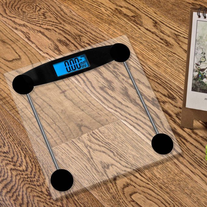 Digital Body Weight Scales 180kg/400 Lb , Large 11-inch Tempered Glass