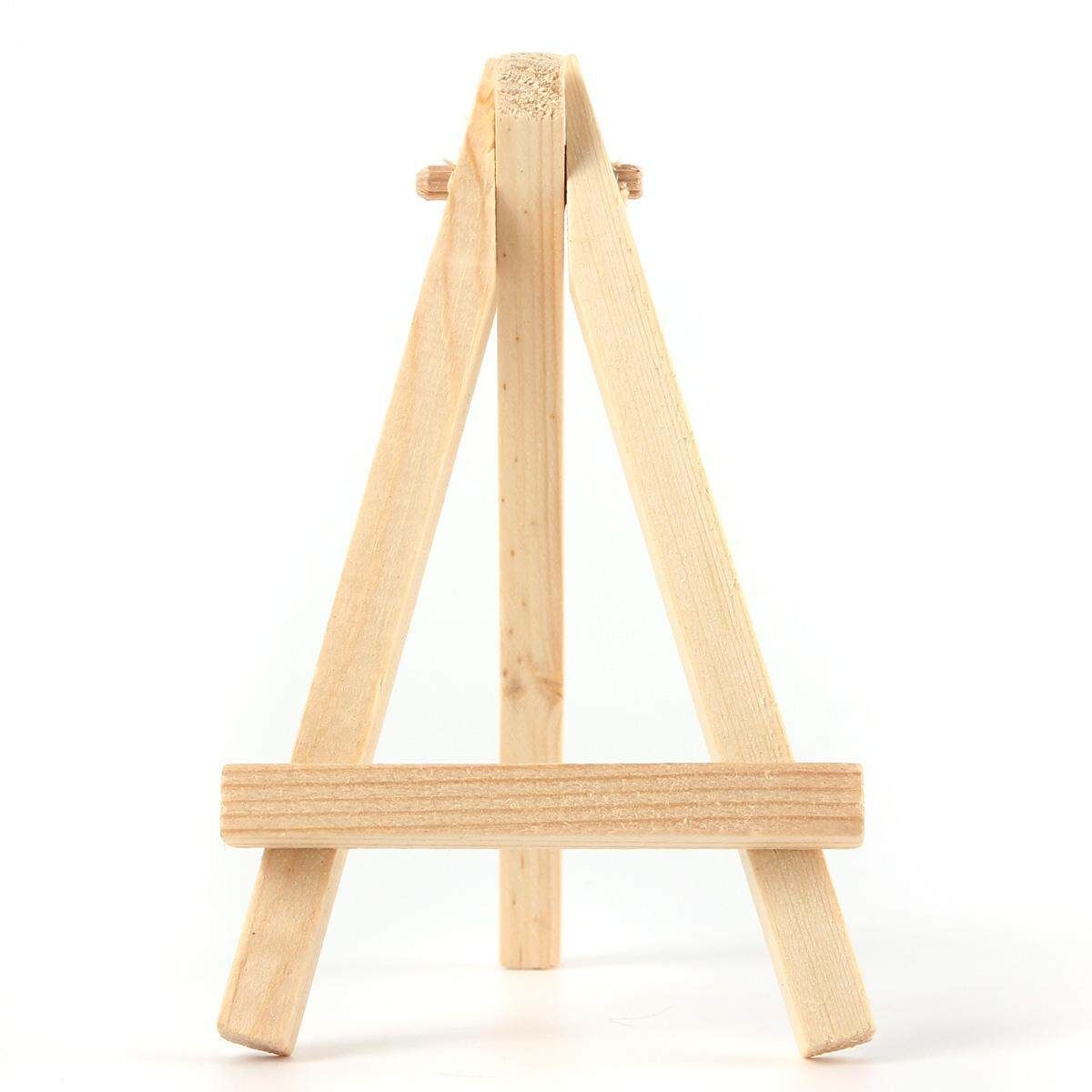 6PCs 2-10x 120mm Wood Artist Easel Wedding Cafe Party Name Card Stand Display Holder