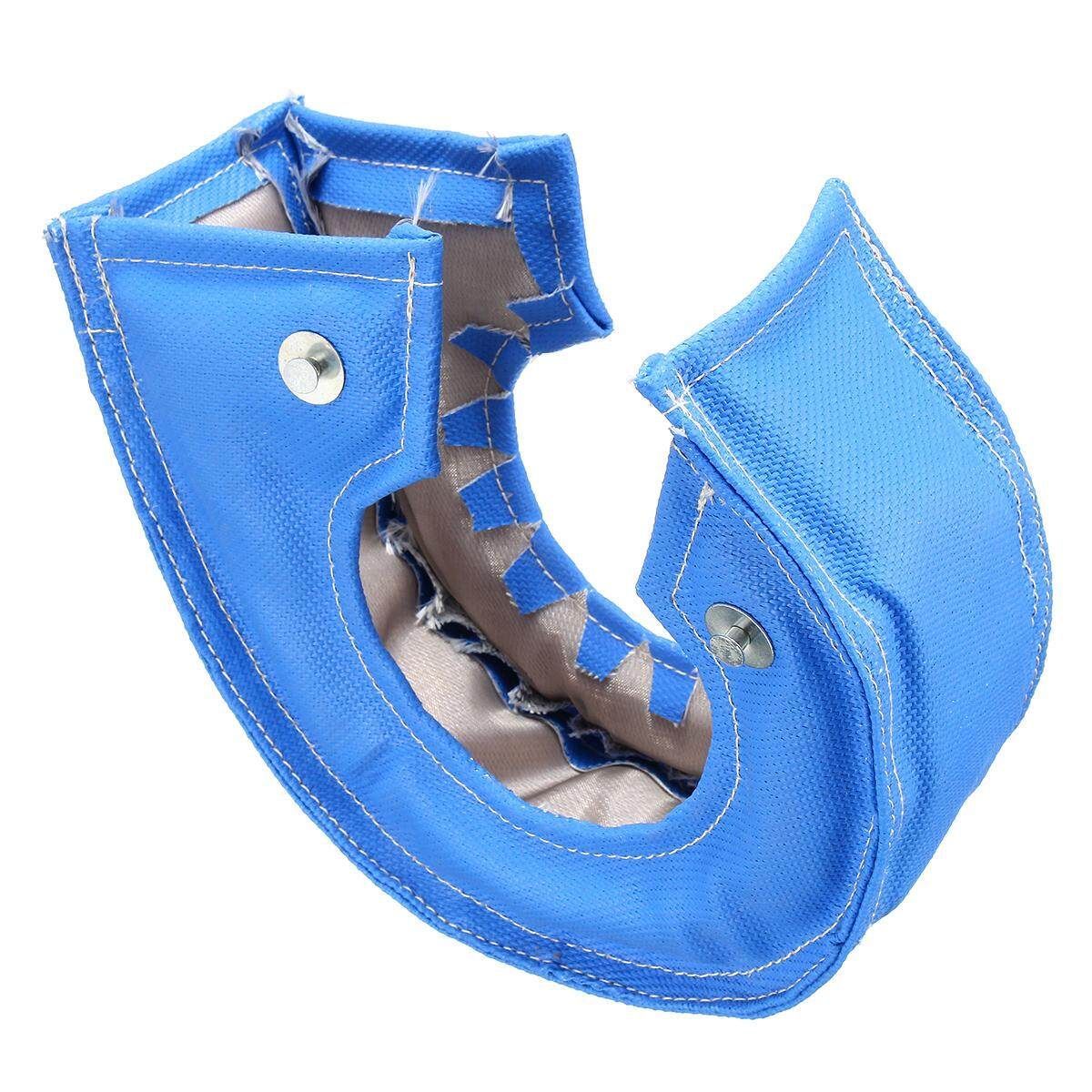 TURBO HEAT SHIELD BLANKET COVER + MANIFOLD DOWNPIPE WRAP 2" X 5M TITANIUM Blue (blue)