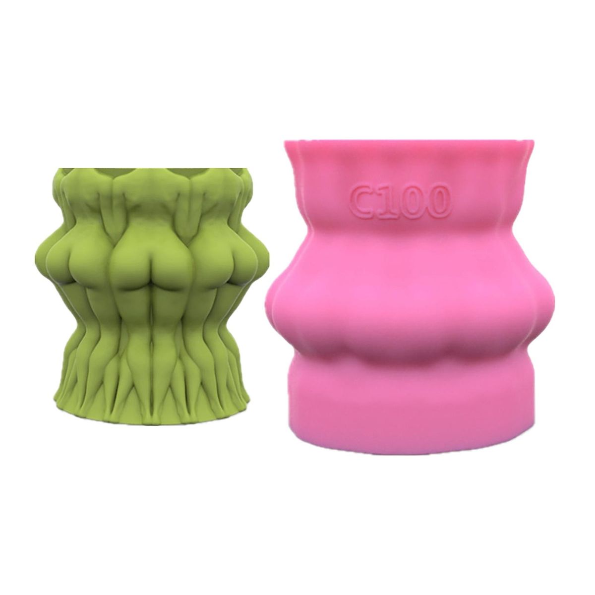 3D Female Body Flower Pot   Ceramic Cement Clay     Decoration