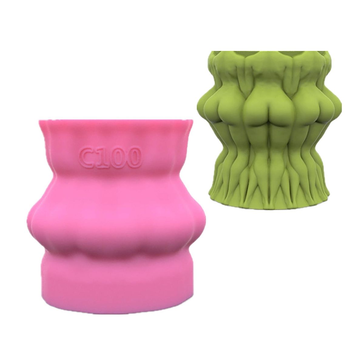3D Female Body Flower Pot   Ceramic Cement Clay     Decoration