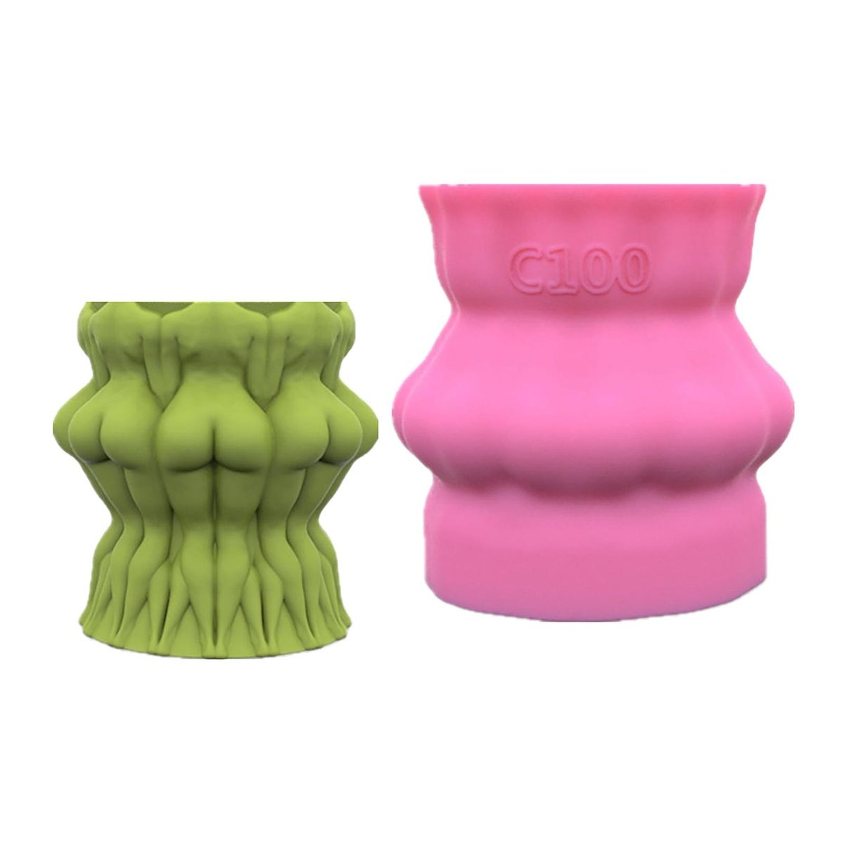 3D Female Body Flower Pot   Ceramic Cement Clay     Decoration