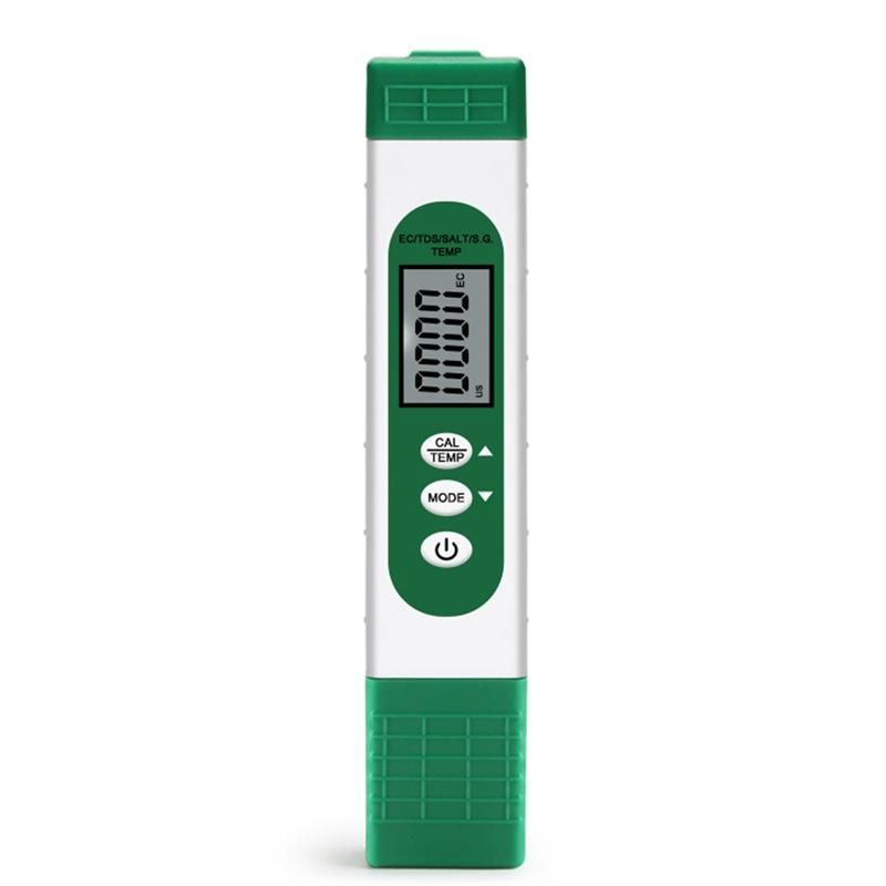 Digital ECTDSSALTSGTemperature Meter 5 in 1 Water Quality Conductivity Tester for Aquarium Swimming Pool