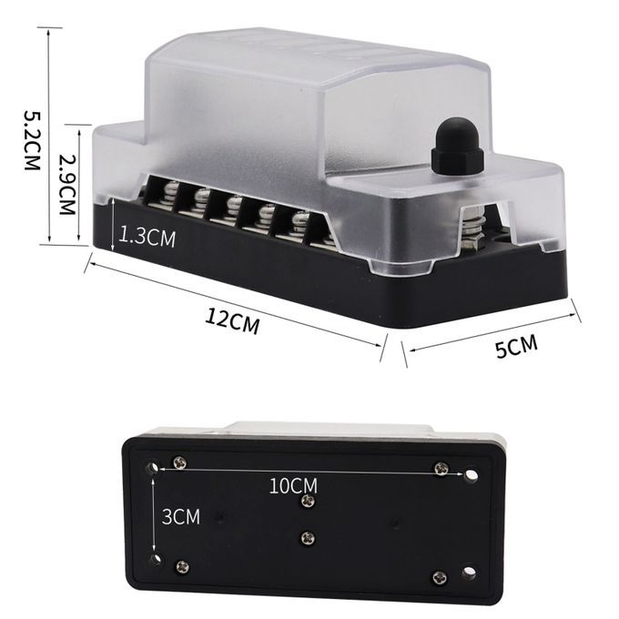 Universal Car Fuse Holder Box 32V 6-way With Independent