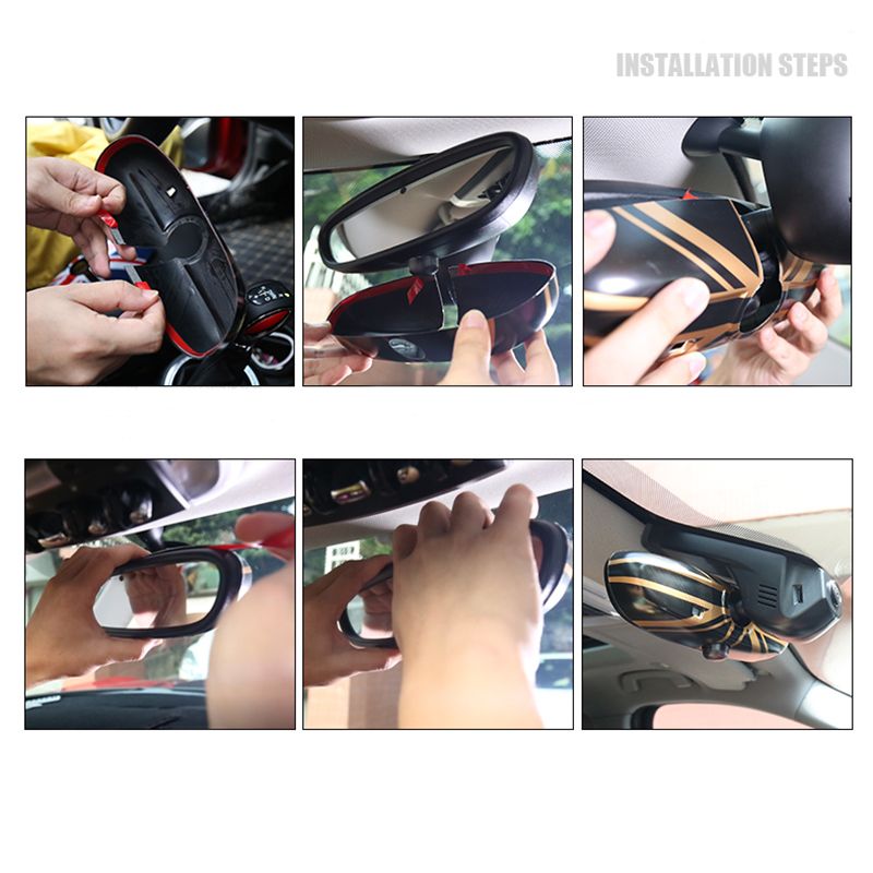 Car Rear View Mirrors Case Cover Sticker Decor Car-Styling