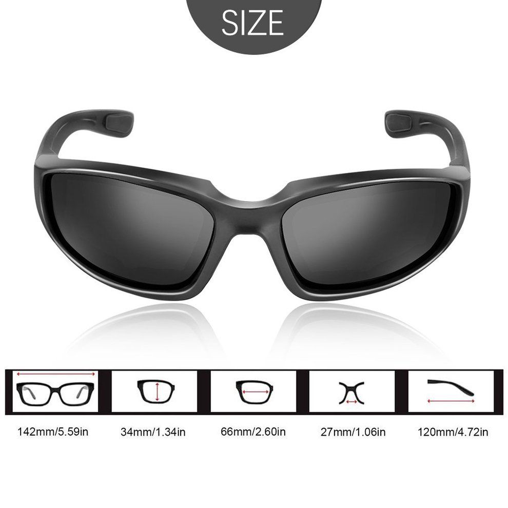 Motorcycle Glasses Windproof Dustproof Eye Glasses Outdoor Glasses-black