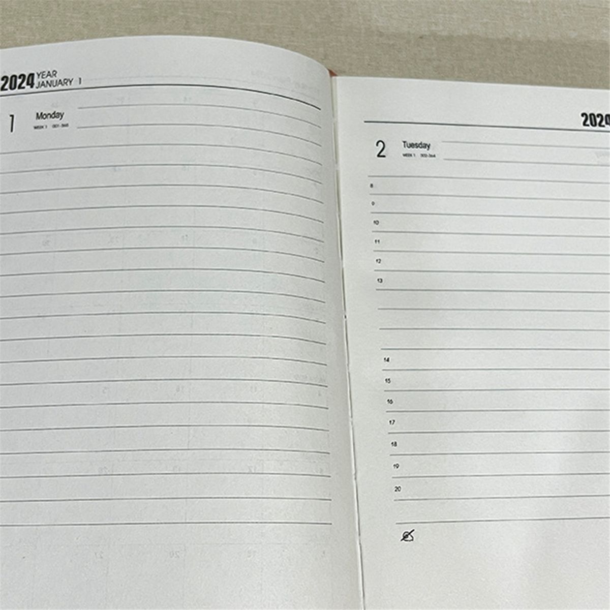 2024 Diary A5 Diary Week to View A5 Daily Planner Notebook P