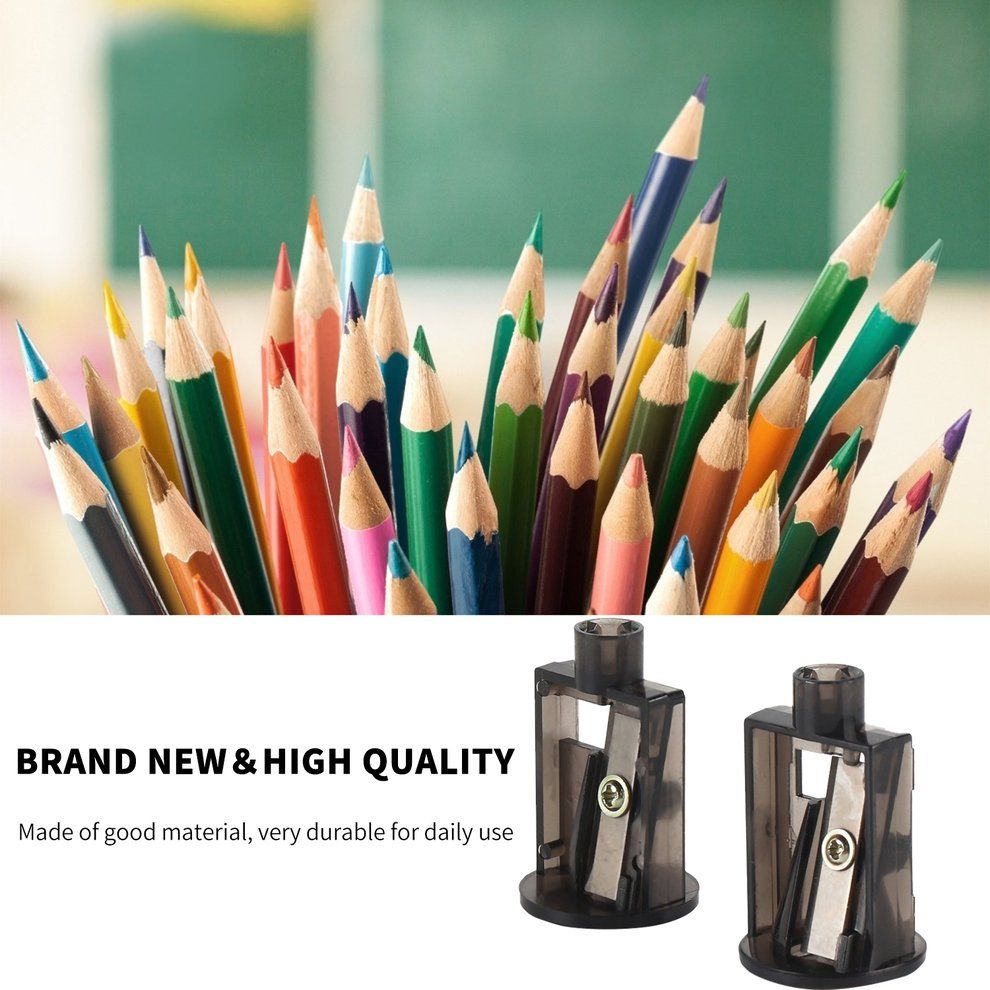 Home-TENWIN 2pcs/set Multifunctional Automatic Electric Pencil Sharpener Blades*Transparent