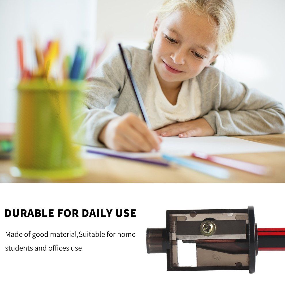 Home-TENWIN 2pcs/set Multifunctional Automatic Electric Pencil Sharpener Blades*Transparent