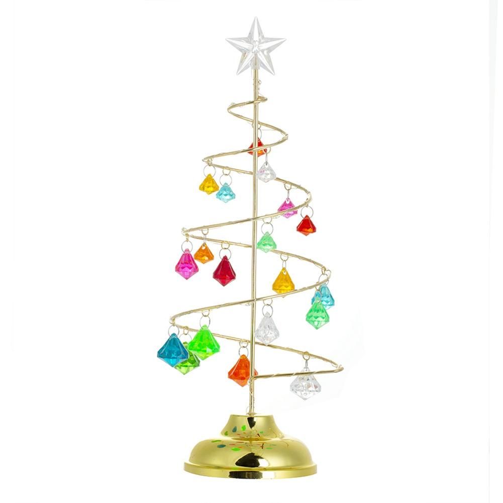 Christmas Decorations Tree Crystal Table Decor Xmas Gifts Christmas Tree Lighting Party Festival Decor Lamp S