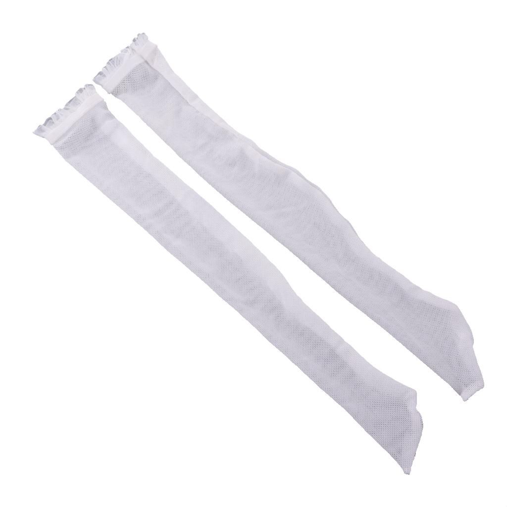 White Over The Knee Fishnet Stockings Socks For 1/4 BJD SD DOD LUTS