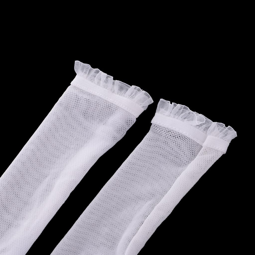 White Over The Knee Fishnet Stockings Socks For 1/4 BJD SD DOD LUTS