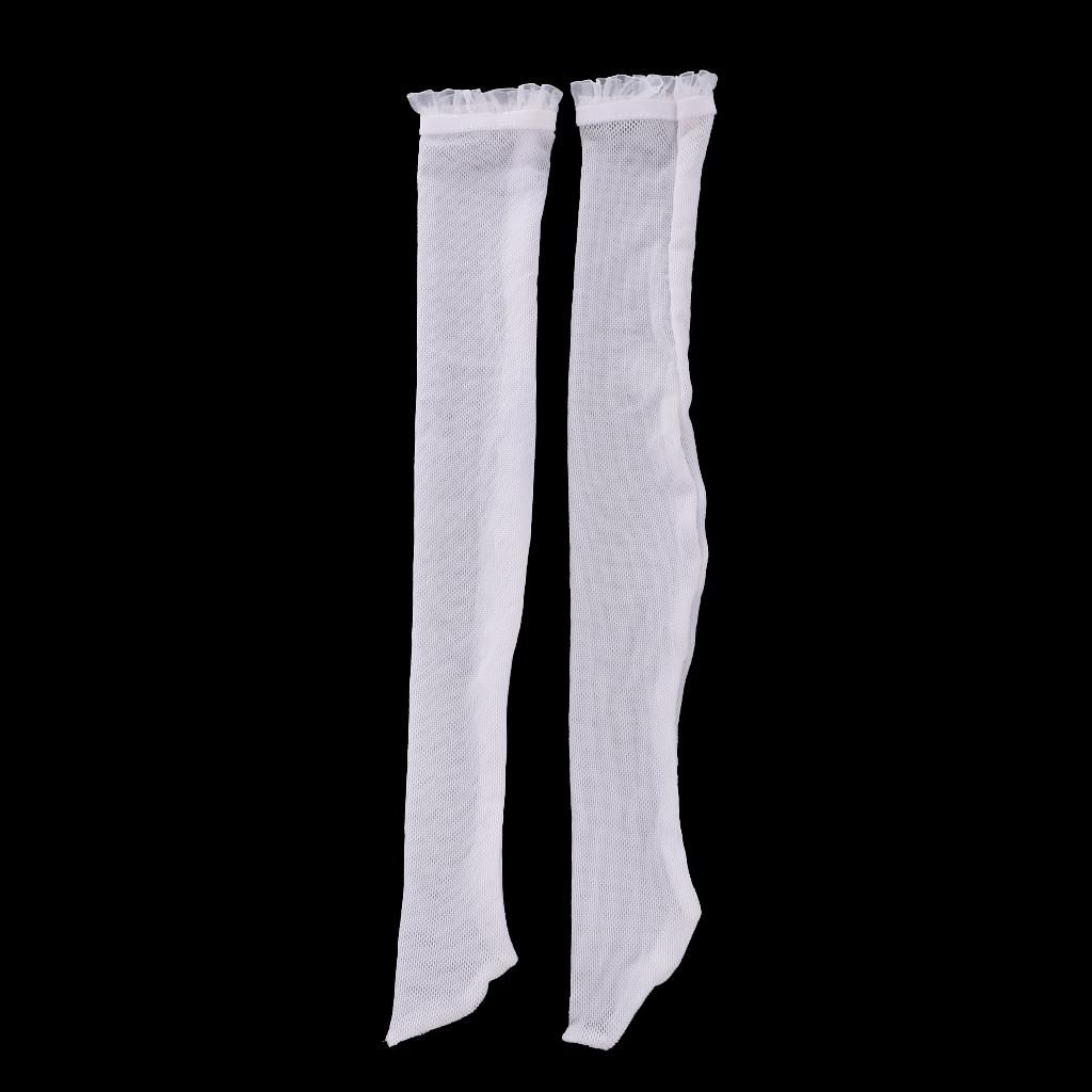 White Over The Knee Fishnet Stockings Socks For 1/4 BJD SD DOD LUTS