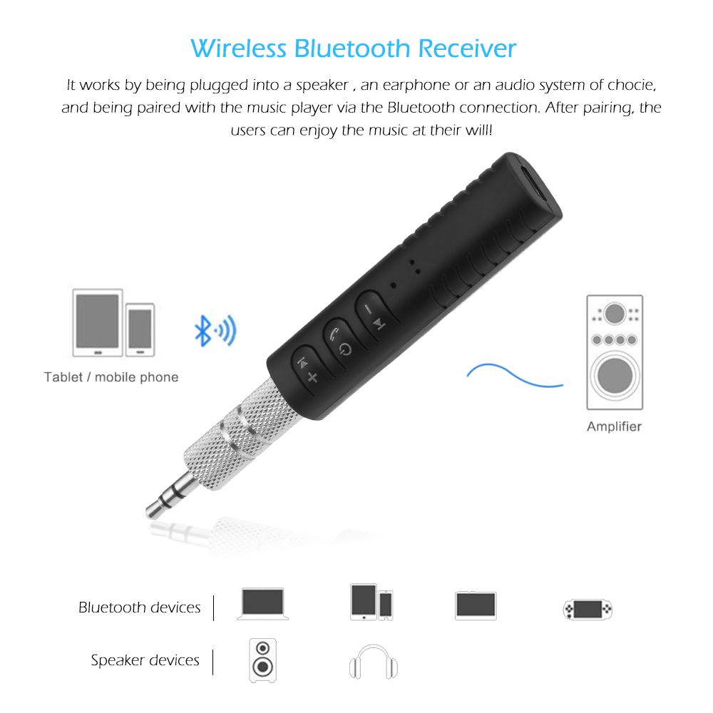 Car Music Audio Bluetooth Receiver Adapter Bluetooth Aux K2