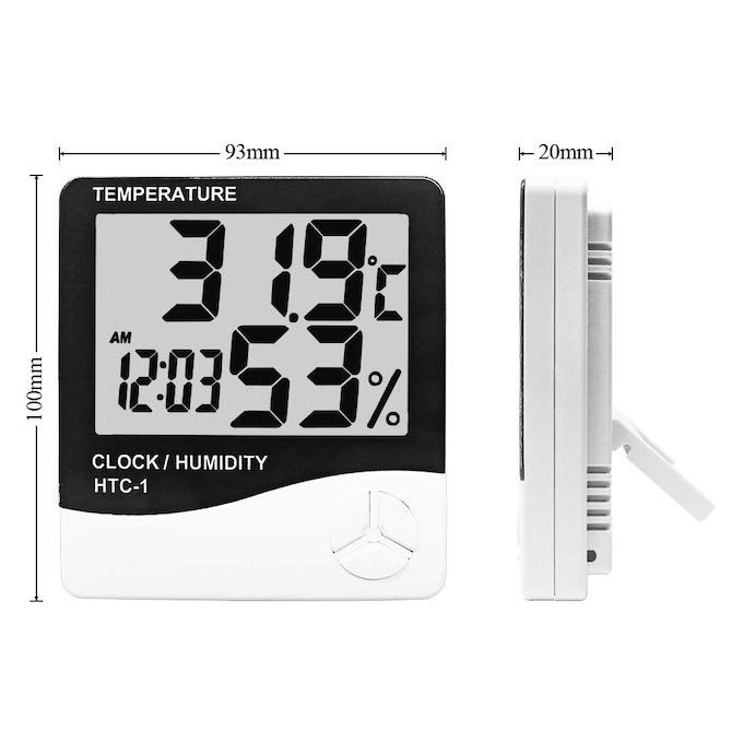 LCD Digital Temperature Humidity Meter Indoor Outdoor