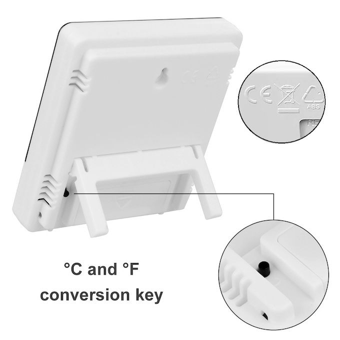 LCD Digital Temperature Humidity Meter Indoor Outdoor