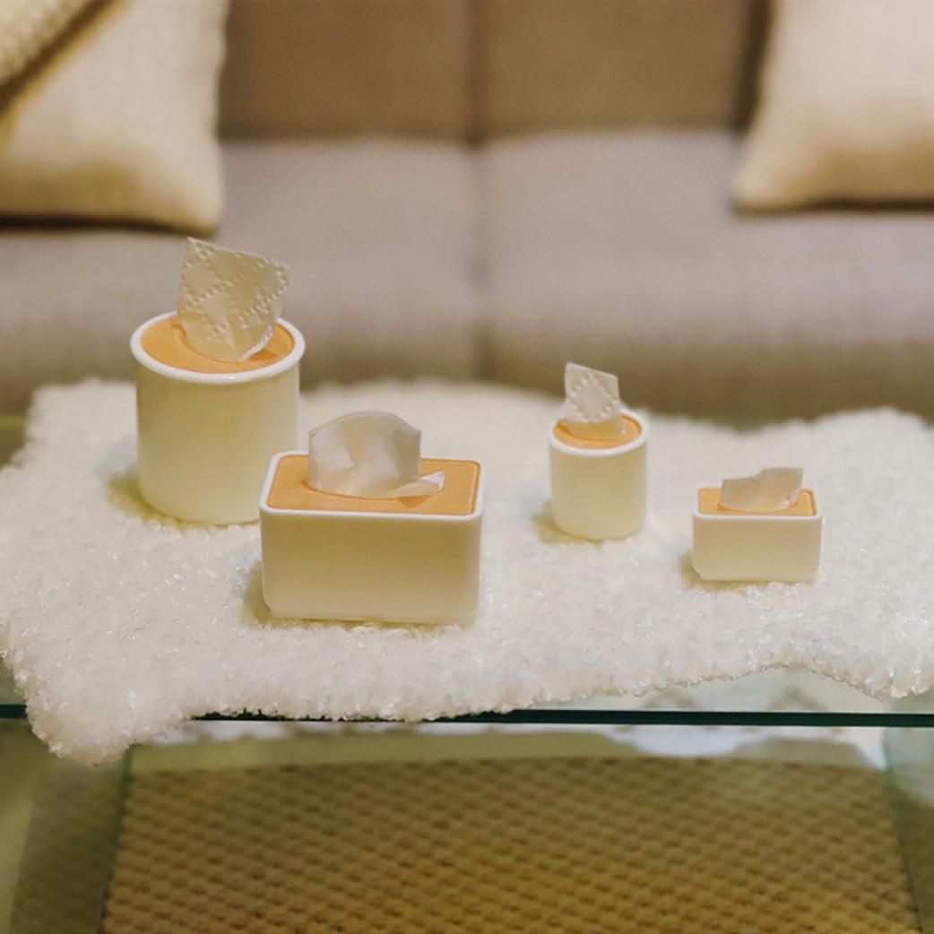 1/12 Miniature Accessories Mini Tissue Box Simulation