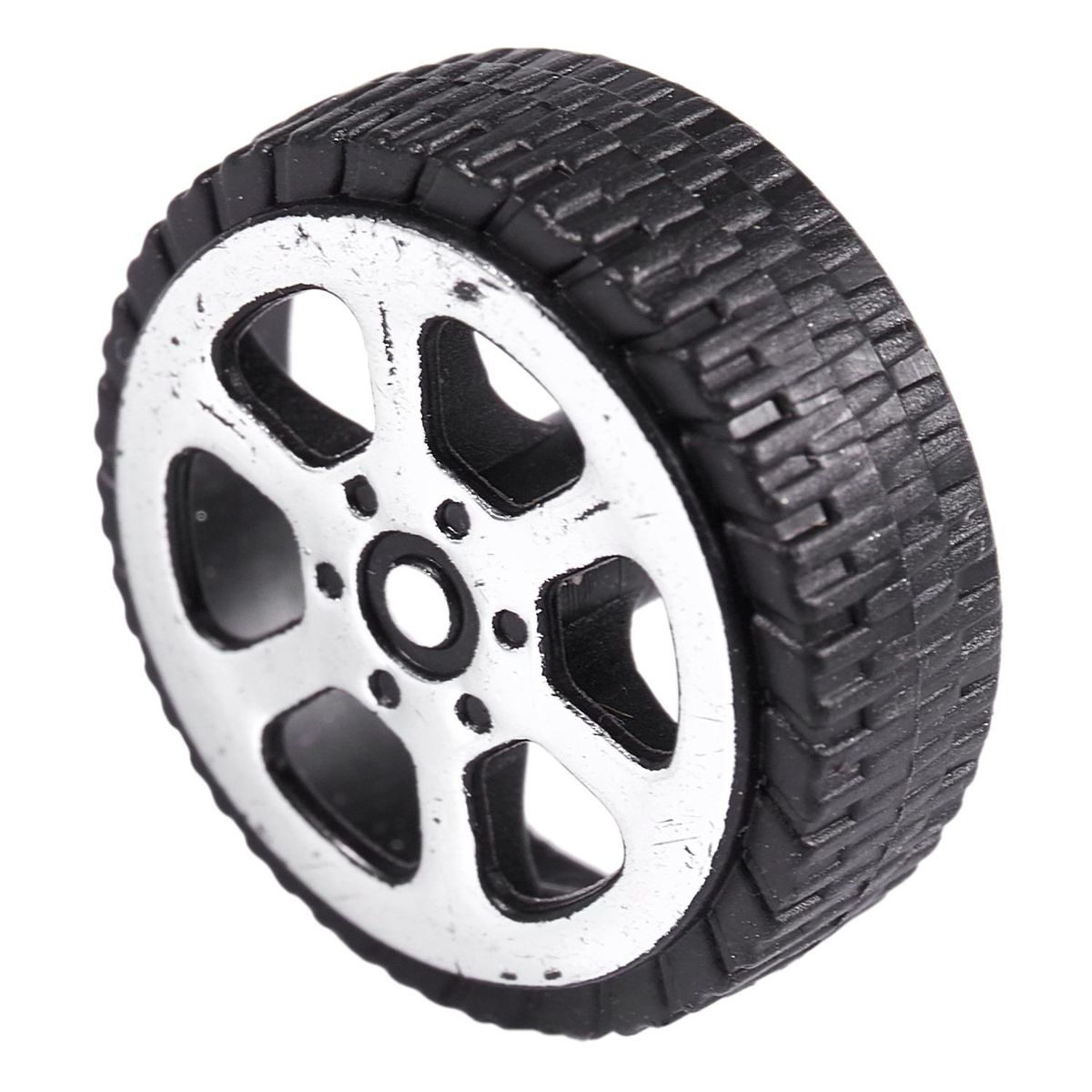 Plastic Roll 2mm Dia Shaft Car Truck Model Toys Wheel