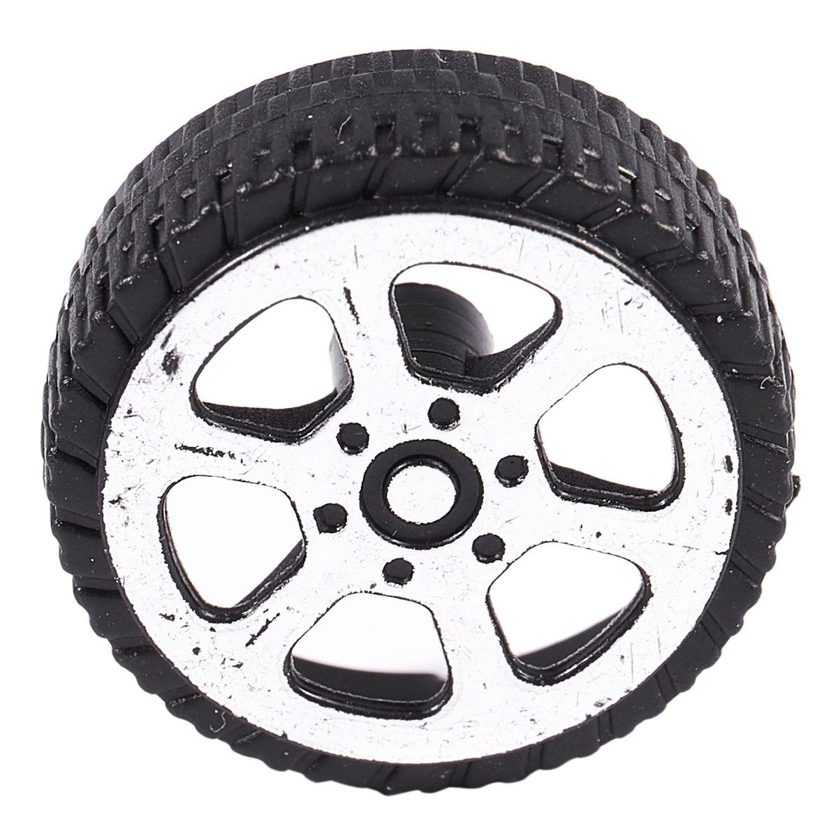 Plastic Roll 2mm Dia Shaft Car Truck Model Toys Wheel