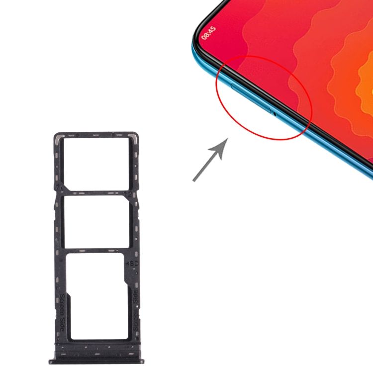 SIM Card Tray + Micro SD Card Tray For Tecno Spark 4