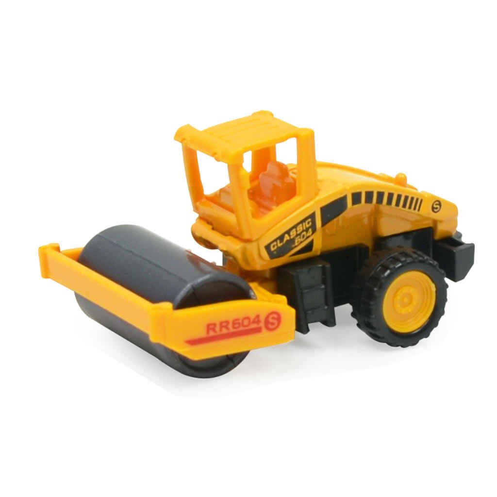 8 Pcs High Simulation Alloy Engineering Vehicle Model Alloy Excavator