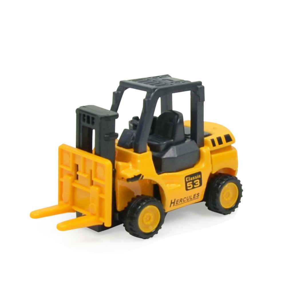 8 Pcs High Simulation Alloy Engineering Vehicle Model Alloy Excavator