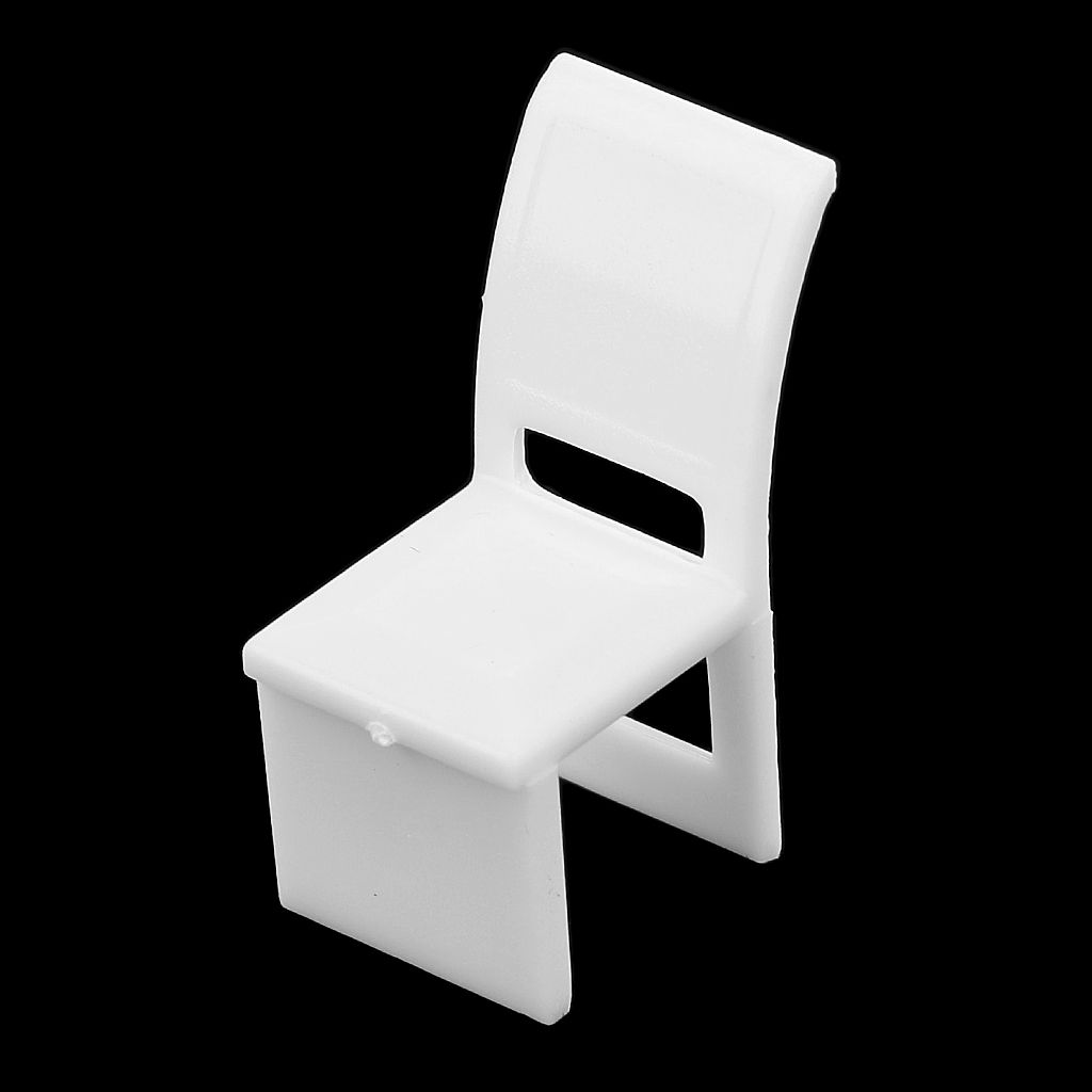 5pcs/Pack Miniature Plastic Table+Chair Model O OO For Dollhouse