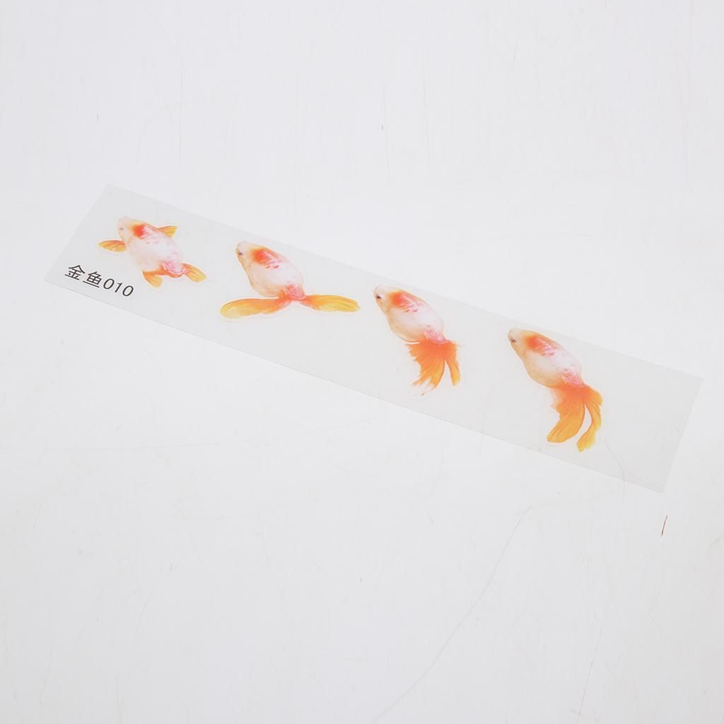 10Pcs 3D Transparent Film Sticker Resin Material