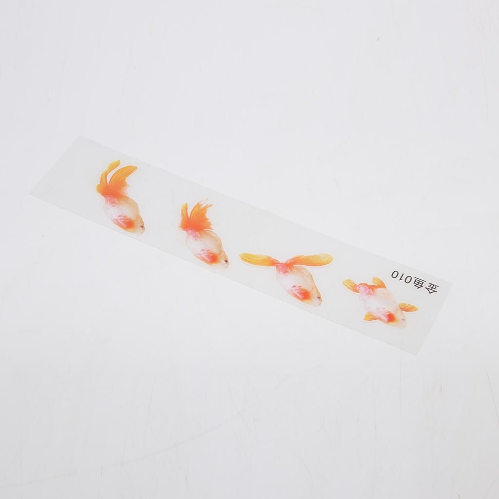 10Pcs 3D Transparent Film Sticker Resin Material