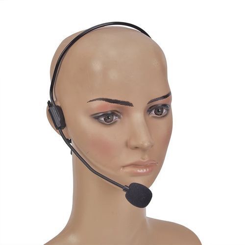 Wireless Head Microphone With Lavaliar Tie Clip Mic